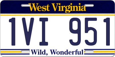 WV license plate 1VI951