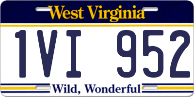 WV license plate 1VI952