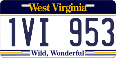 WV license plate 1VI953