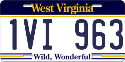 WV license plate 1VI963
