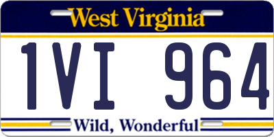 WV license plate 1VI964