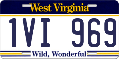 WV license plate 1VI969