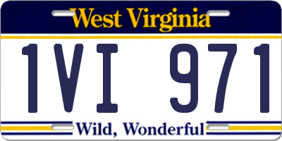 WV license plate 1VI971