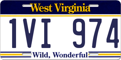 WV license plate 1VI974