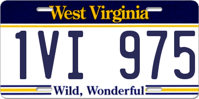 WV license plate 1VI975
