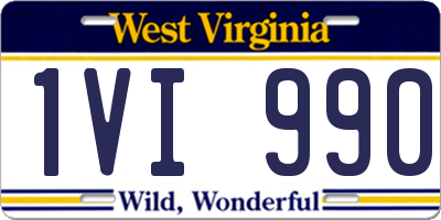 WV license plate 1VI990