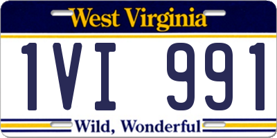 WV license plate 1VI991