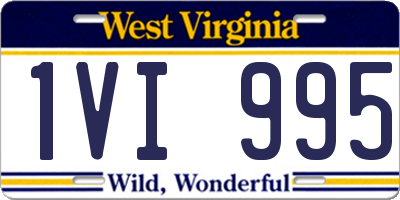 WV license plate 1VI995