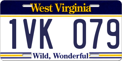 WV license plate 1VK079