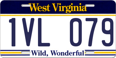 WV license plate 1VL079
