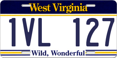 WV license plate 1VL127