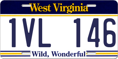 WV license plate 1VL146