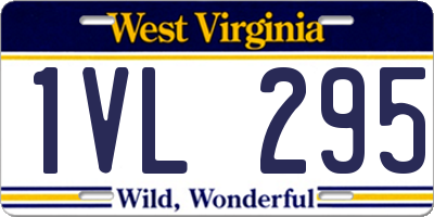 WV license plate 1VL295