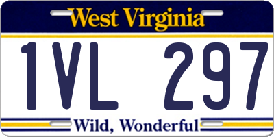 WV license plate 1VL297