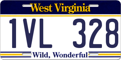 WV license plate 1VL328