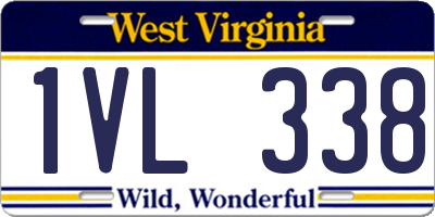 WV license plate 1VL338