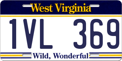 WV license plate 1VL369