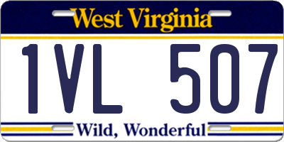 WV license plate 1VL507