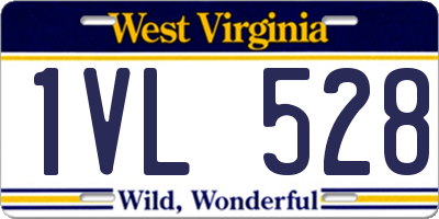 WV license plate 1VL528