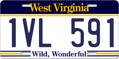 WV license plate 1VL591