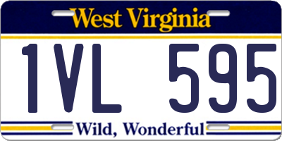 WV license plate 1VL595