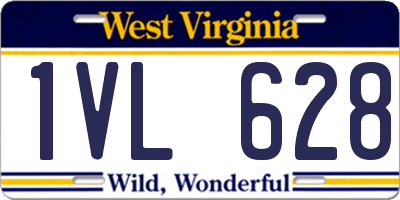 WV license plate 1VL628