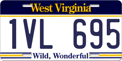 WV license plate 1VL695