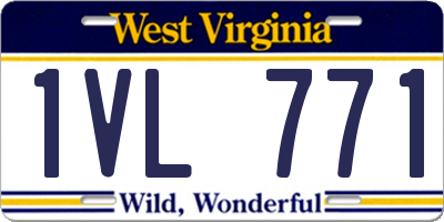 WV license plate 1VL771