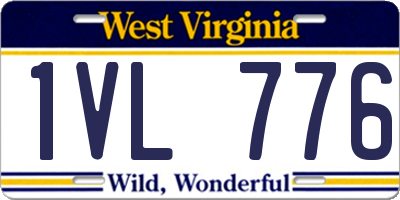 WV license plate 1VL776