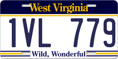 WV license plate 1VL779