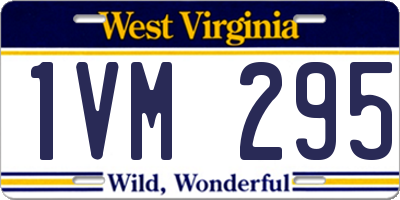 WV license plate 1VM295