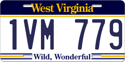 WV license plate 1VM779