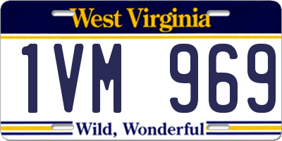 WV license plate 1VM969