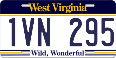 WV license plate 1VN295