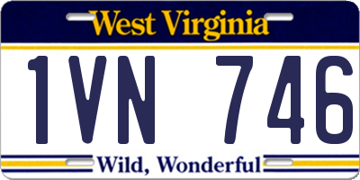 WV license plate 1VN746