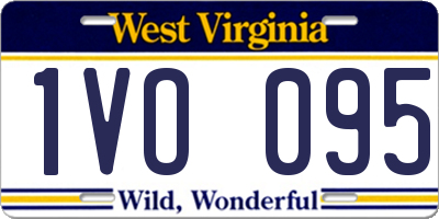 WV license plate 1VO095