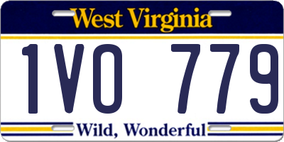 WV license plate 1VO779