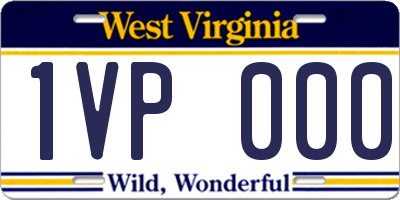 WV license plate 1VP000