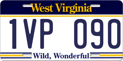 WV license plate 1VP090