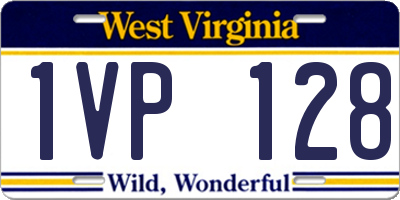 WV license plate 1VP128