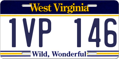 WV license plate 1VP146