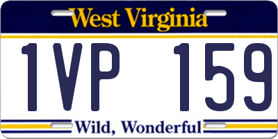 WV license plate 1VP159