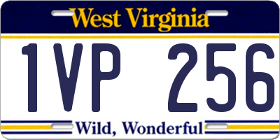 WV license plate 1VP256