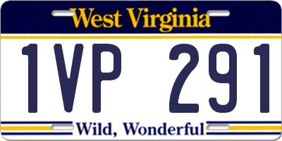 WV license plate 1VP291