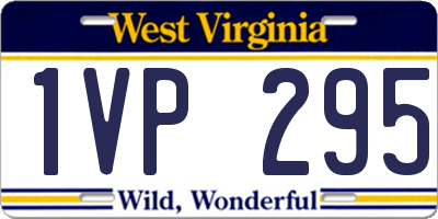 WV license plate 1VP295