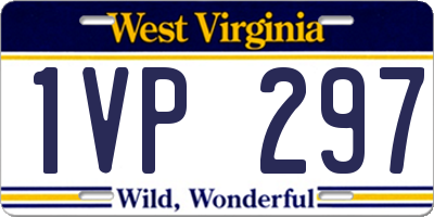 WV license plate 1VP297