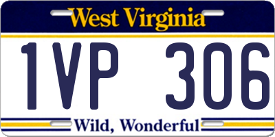 WV license plate 1VP306