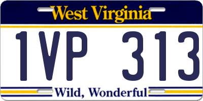 WV license plate 1VP313