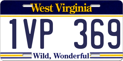 WV license plate 1VP369
