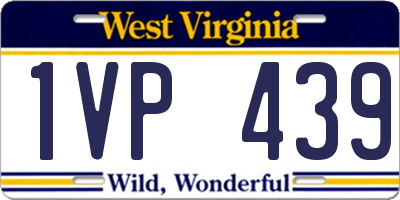 WV license plate 1VP439